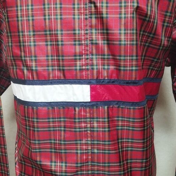 VINTAGE Tommy Hilfiger Tartan Plaid Windbreaker - Picture 11 of 15